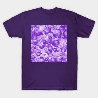 Purple Grape Candy Bubble Pattern T-Shirt